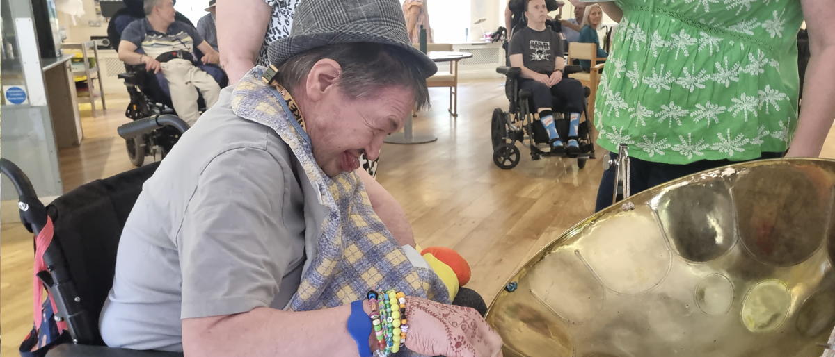 Barry on the steel drum