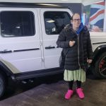 Simon in front of a G Wagon