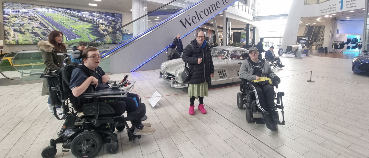 A rather lovely SLR Gullwing at Mercedes Benz World