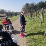 Watching a Red Kite at Painshill