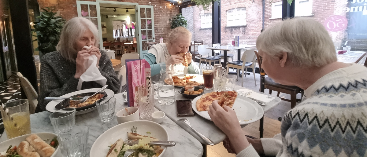 Pizza Express for Yvonne's birthday